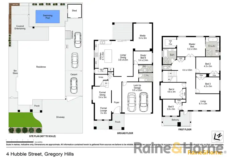 Floorplan of Homely house listing, 4 Hubble Street, Gregory Hills NSW 2557