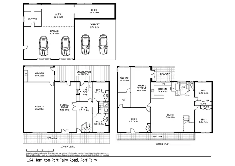 Floorplan of Homely house listing, 164 Hamilton-Port Fairy Rd, Port Fairy VIC 3284