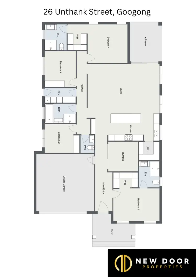 Floorplan of Homely house listing, 26 Unthank Street, Googong NSW 2620
