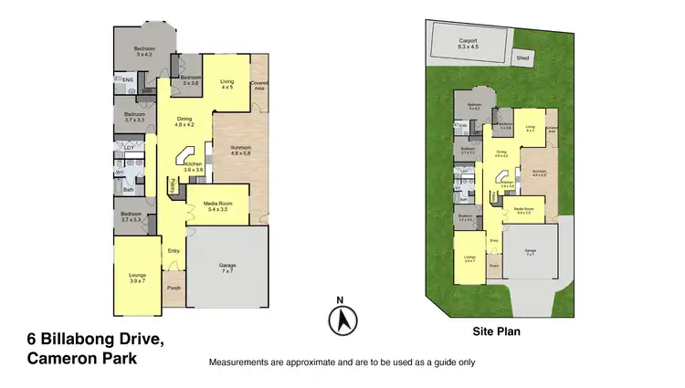 Floorplan of Homely house listing, 6 Billabong Drive, Cameron Park NSW 2285
