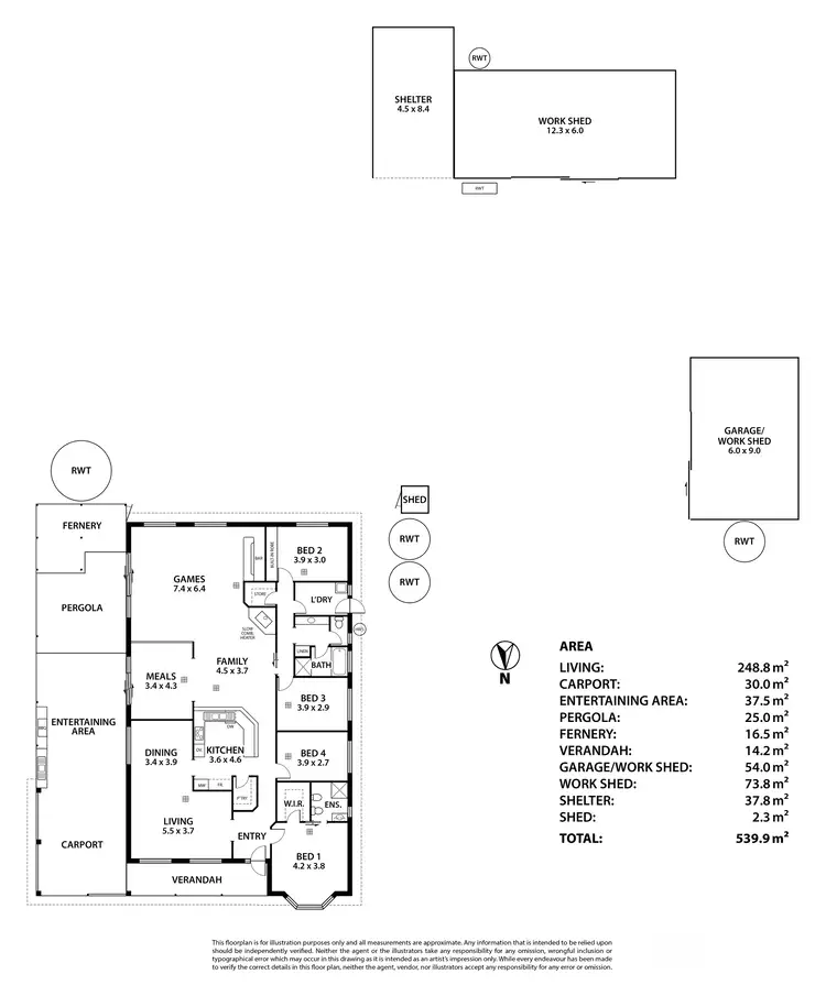 Floorplan of Homely house listing, 59 Hunt Road, Barmera SA 5345