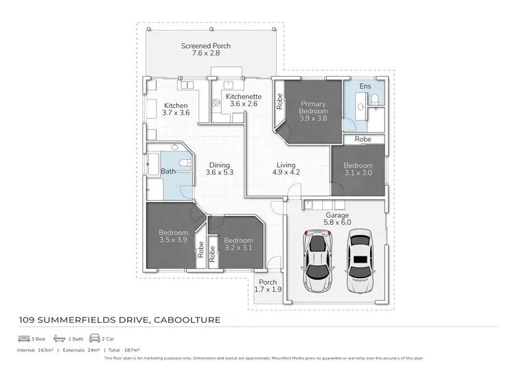 Floorplan of Homely house listing, 109 Summerfields Drive, Caboolture QLD 4510