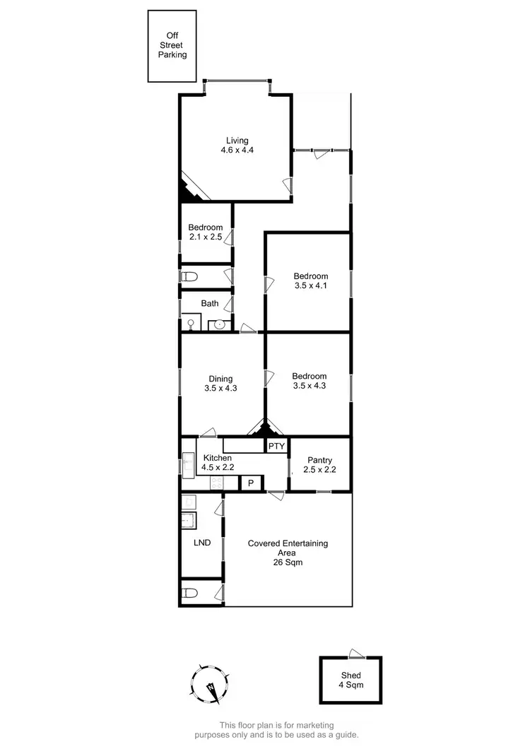 Floorplan of Homely house listing, 71 New Town Road, New Town TAS 7008