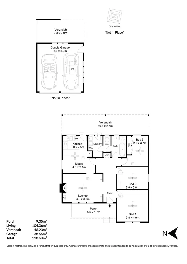Floorplan of Homely house listing, 8 Montrose Avenue, Clearview SA 5085