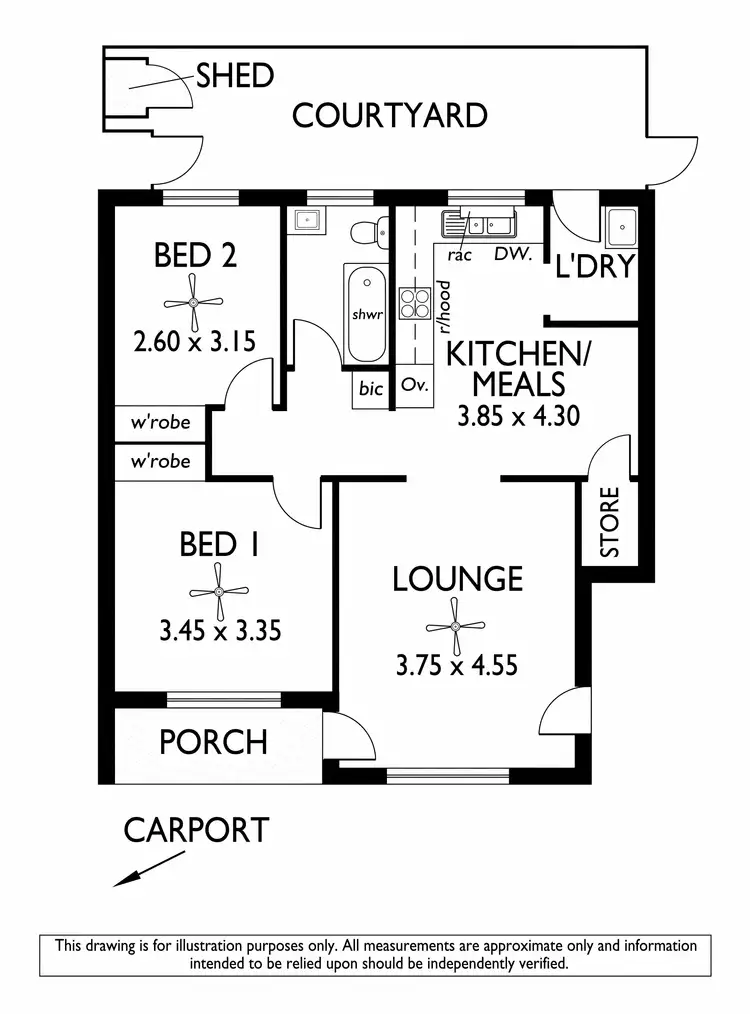 Floorplan of Homely unit listing, 8/1 Garfield Avenue, Kurralta Park SA 5037