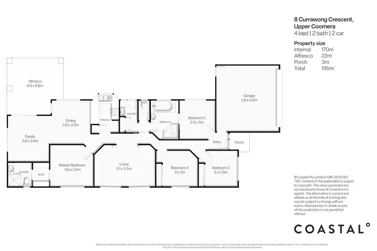 Floorplan of Homely house listing, 8 Currawong Crescent, Upper Coomera QLD 4209
