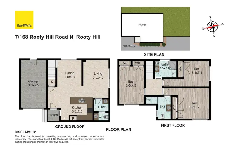 Floorplan of Homely townhouse listing, 7/168 Rooty Hill Road North, Rooty Hill NSW 2766