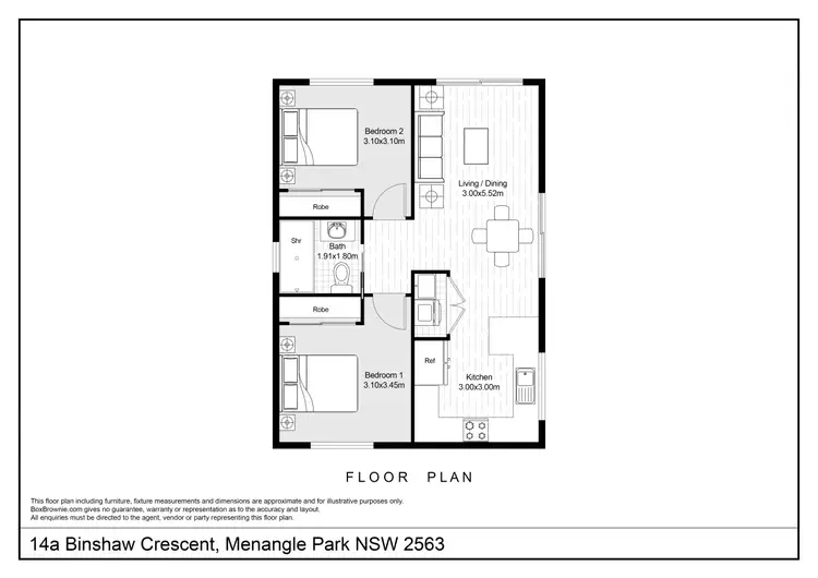 Floorplan of Homely house listing, 14a Binshaw Crescent, Menangle Park NSW 2563