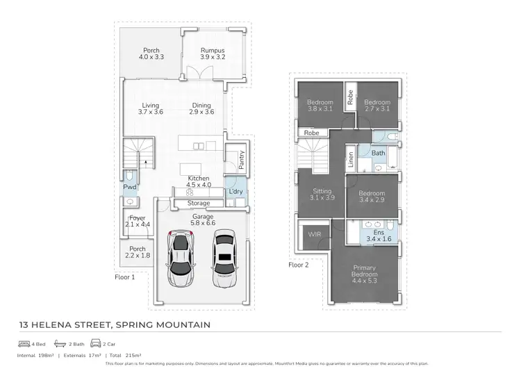 Floorplan of Homely house listing, 13 Helena Street, Spring Mountain QLD 4300