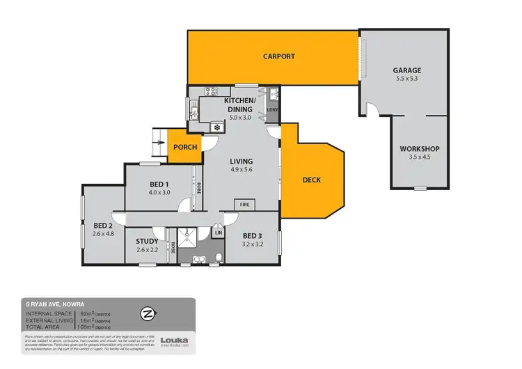 Floorplan of Homely house listing, 5 Ryan Avenue, Nowra NSW 2541
