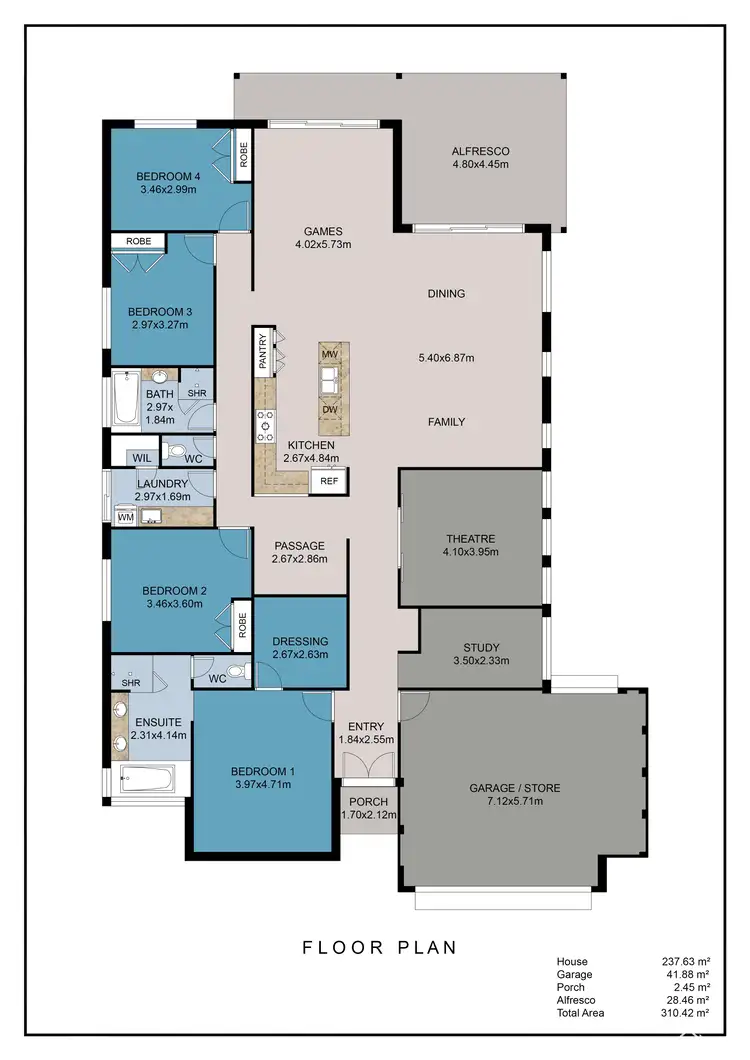 Floorplan of Homely house listing, 4 Shackleton Terrace, Byford WA 6122
