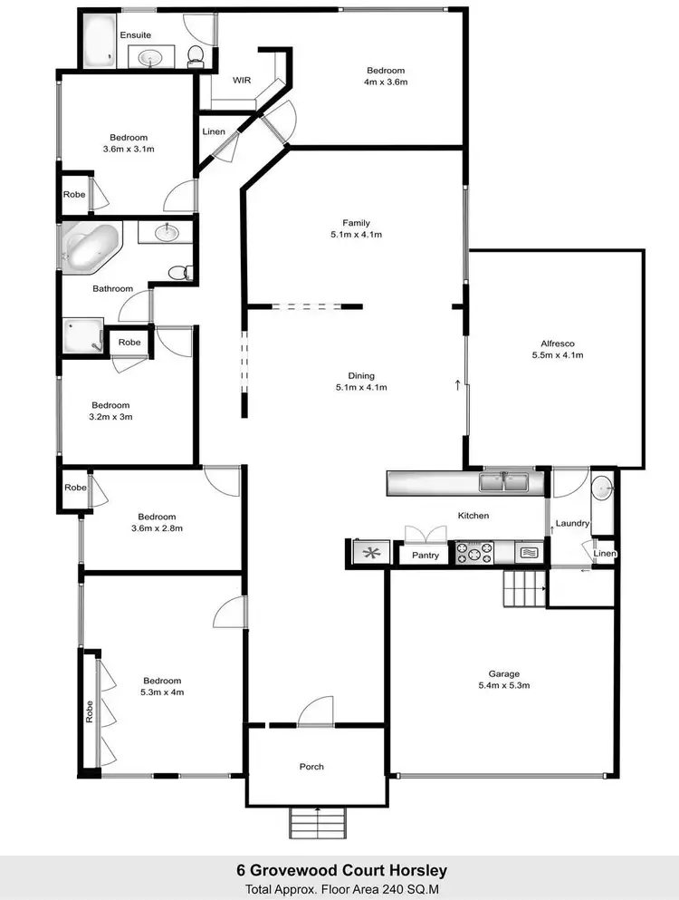 Floorplan of Homely house listing, 6 Grovewood Court, Horsley NSW 2530