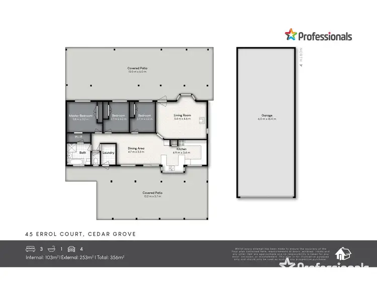 Floorplan of Homely house listing, 45 Errol Court, Cedar Grove QLD 4285