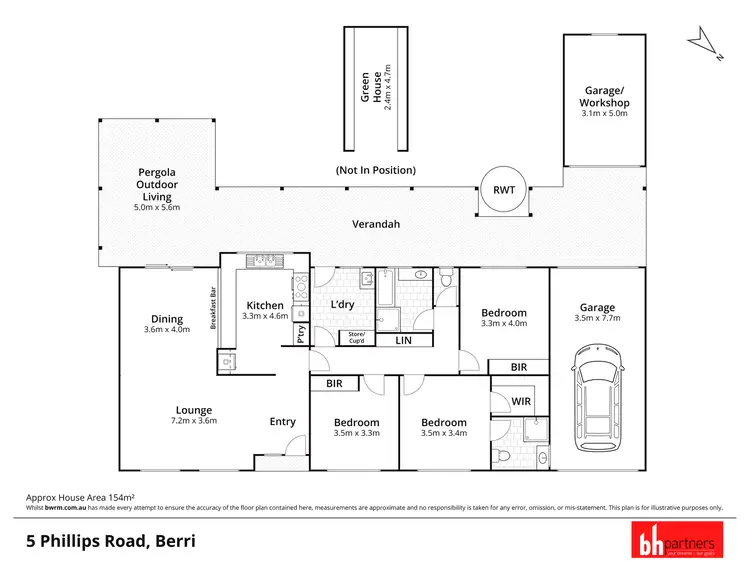 Floorplan of Homely house listing, 5 Phillips Road, Berri SA 5343