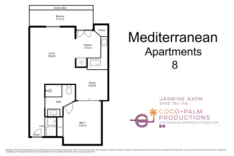 Floorplan of Homely unit listing, 8/7-9 Port Douglas Road (Mediterranean), Port Douglas QLD 4877