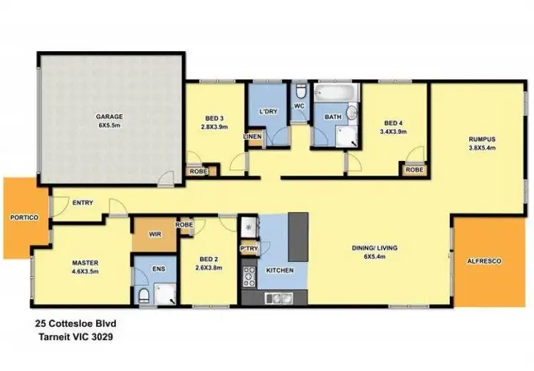Floorplan of Homely house listing, 25 Cottesloe Boulevard, Tarneit VIC 3029