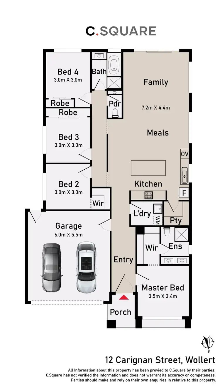 Floorplan of Homely house listing, 12 Carignan Street, Wollert VIC 3750