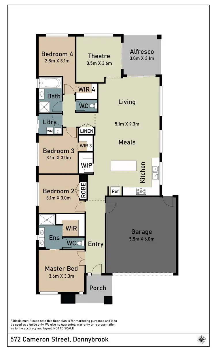 Floorplan of Homely house listing, 572 Cameron Street, Donnybrook VIC 3064