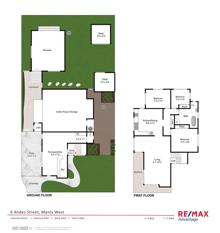 Floorplan of Homely house listing, 6 Andes Street, Manly West QLD 4179
