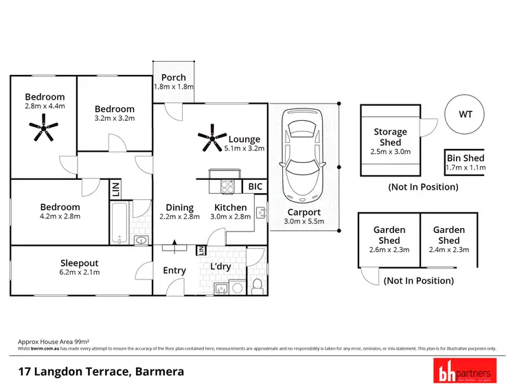 Floorplan of Homely house listing, 17 Langdon Terrace, Barmera SA 5345