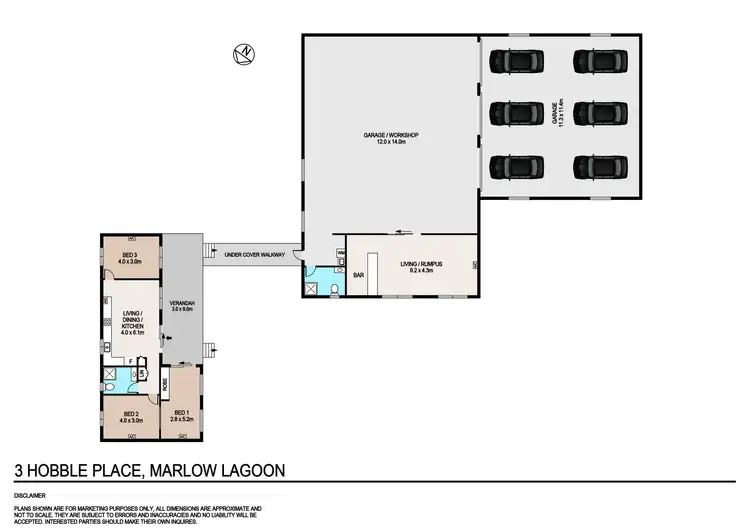 Floorplan of Homely house listing, 3 Hobble Place, Marlow Lagoon NT 830