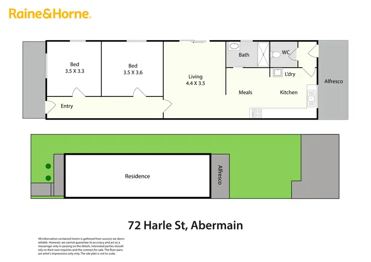 Floorplan of Homely house listing, 72 Harle Street, Abermain NSW 2326