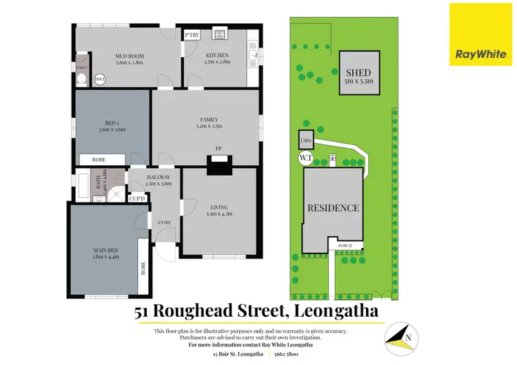 Floorplan of Homely house listing, 51 Roughead Street, Leongatha VIC 3953