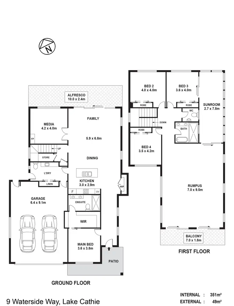 Floorplan of Homely house listing, 9 Waterside Way, Lake Cathie NSW 2445