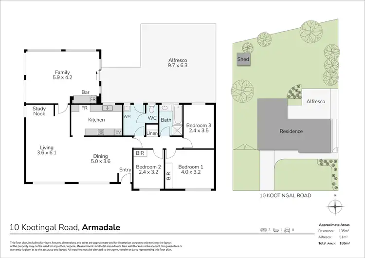 Floorplan of Homely house listing, 10 Kootingal Road, Armadale WA 6112
