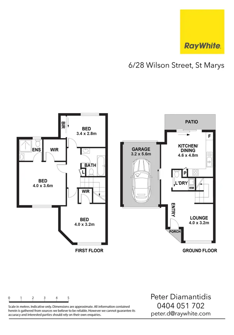 Floorplan of Homely block of units listing, 1/28 Wilson Street, St Marys NSW 2760