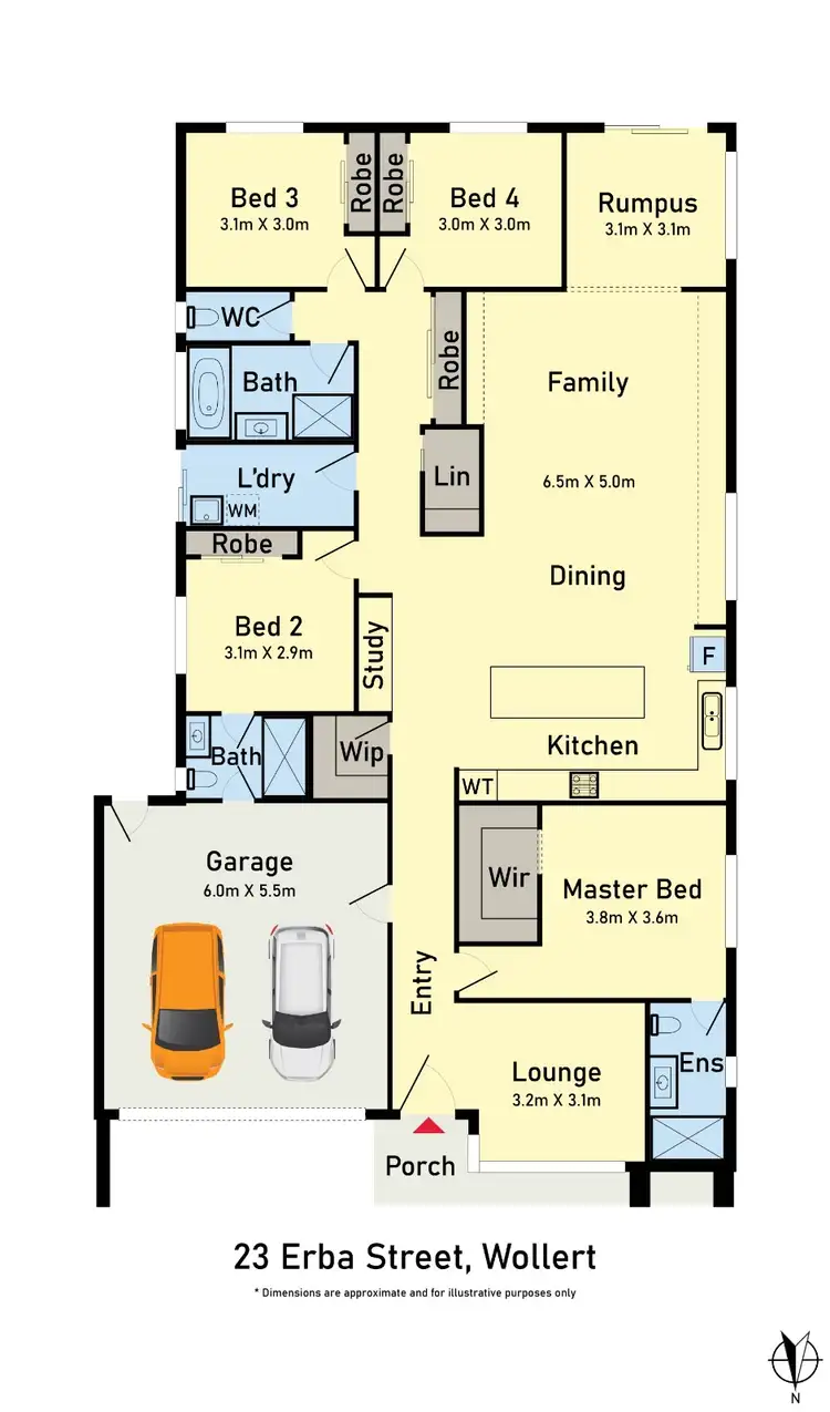 Floorplan of Homely house listing, 23 Erba Street, Wollert VIC 3750
