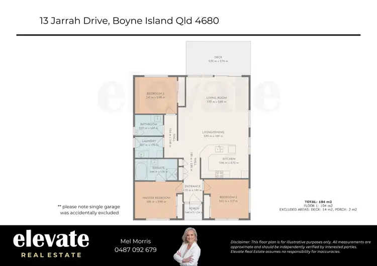 Floorplan of Homely house listing, 13 Jarrah Drive, Boyne Island QLD 4680
