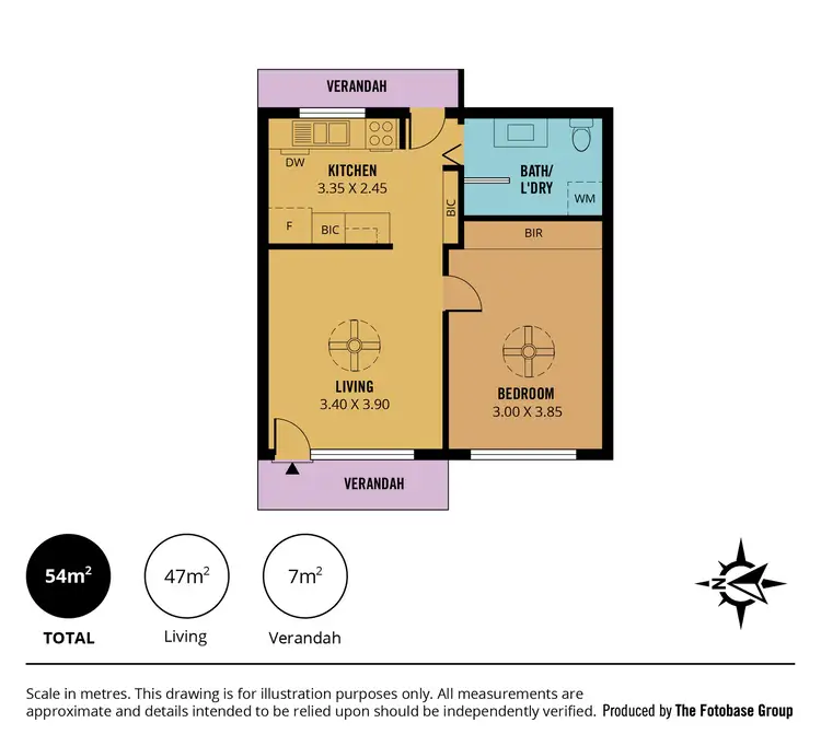 Floorplan of Homely unit listing, 8/1 Hale Street, Everard Park SA 5035