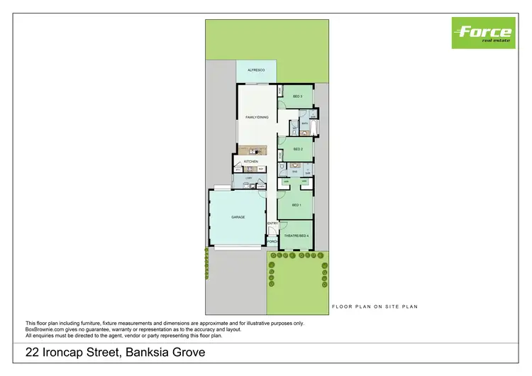 Floorplan of Homely house listing, 22 Ironcap Street, Banksia Grove WA 6031