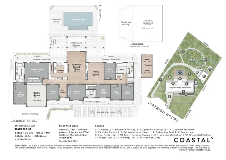 Floorplan of Homely house listing, 16 Dietrich Court, Maudsland QLD 4210