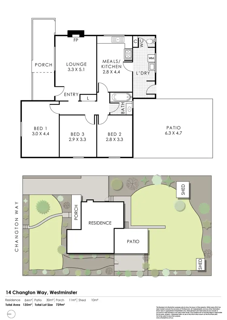 Floorplan of Homely house listing, 14 Changton Way, Westminster WA 6061