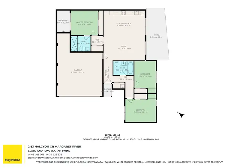 Floorplan of Homely house listing, 33B Halcyon Crescent, Margaret River WA 6285