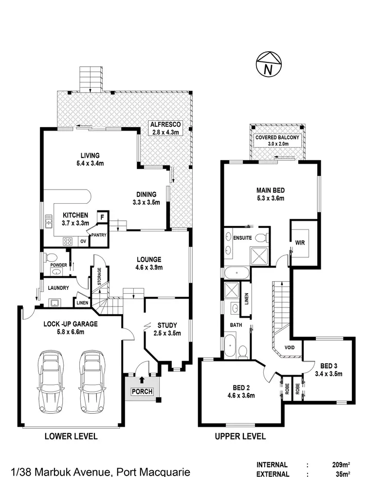 Floorplan of Homely house listing, 1/38 Marbuk Avenue, Port Macquarie NSW 2444