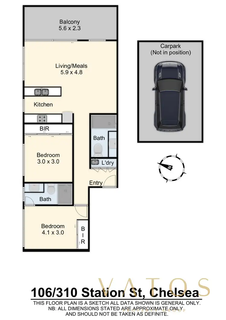 Floorplan of Homely apartment listing, 106/310 Station Street, Chelsea VIC 3196
