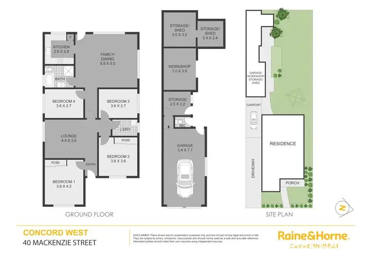 Floorplan of Homely house listing, 40 Mackenzie Street, Concord West NSW 2138