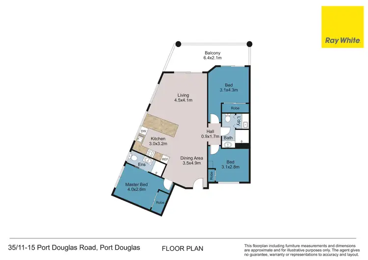 Floorplan of Homely apartment listing, 35/11-15 Port Douglas Road, Port Douglas QLD 4877