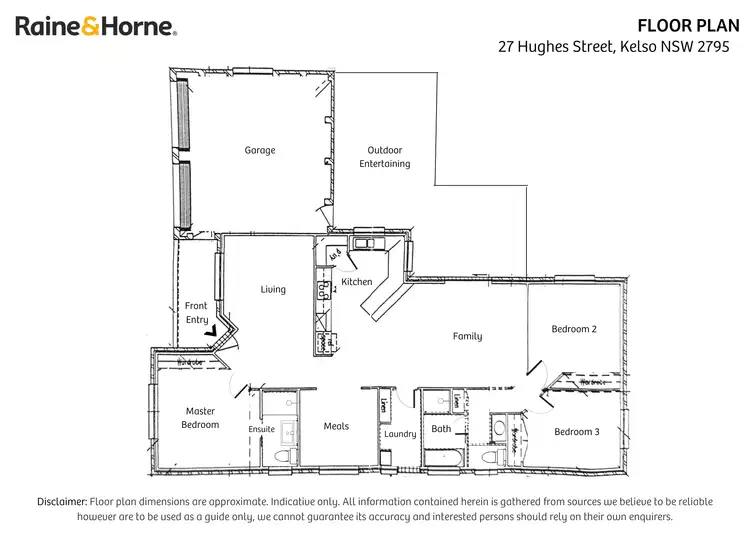 Floorplan of Homely house listing, 27 Hughes Street, Kelso NSW 2795