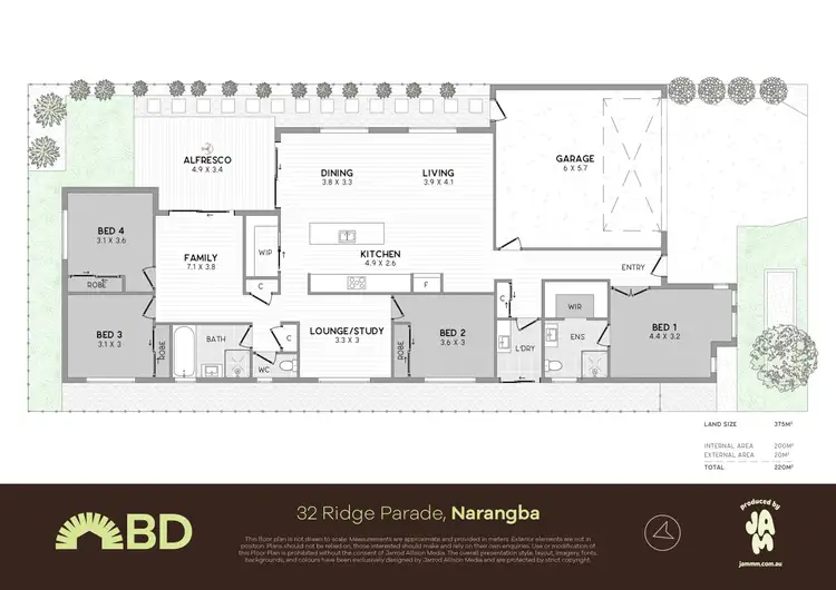 Floorplan of Homely house listing, 32 Ridge Parade, Narangba QLD 4504