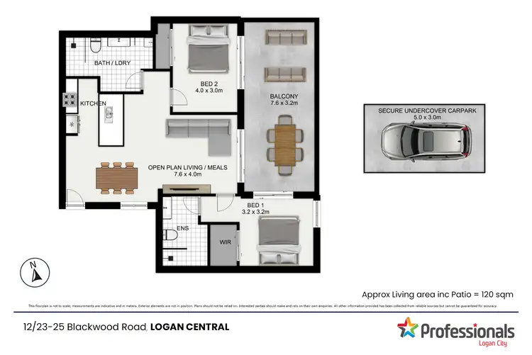 Floorplan of Homely apartment listing, 12/23-25 Blackwood Road, Logan Central QLD 4114