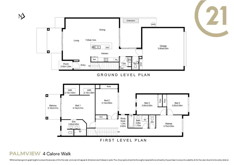 Floorplan of Homely house listing, 4 Calore Walk, Palmview QLD 4553