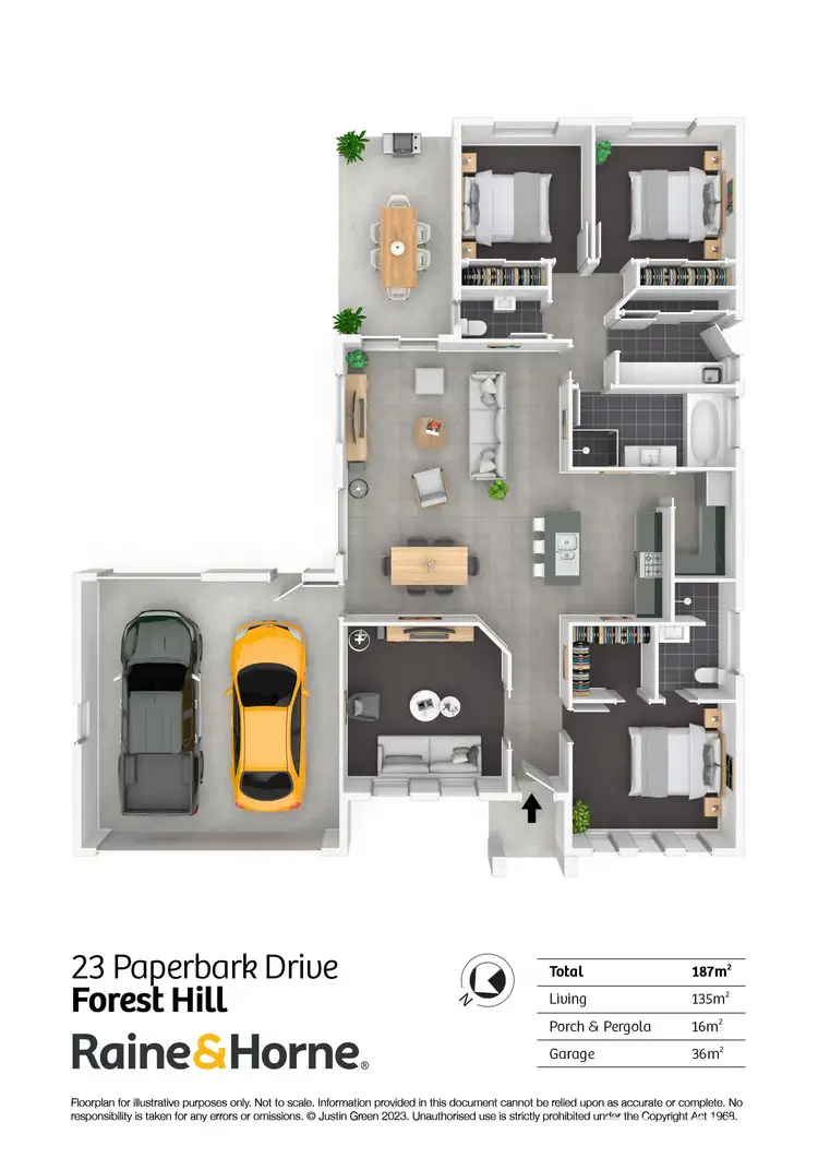 Floorplan of Homely house listing, 23 Paperbark Drive, Forest Hill NSW 2651