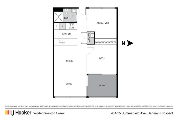Floorplan of Homely apartment listing, 404/15 Summerfield Close, Denman Prospect ACT 2611