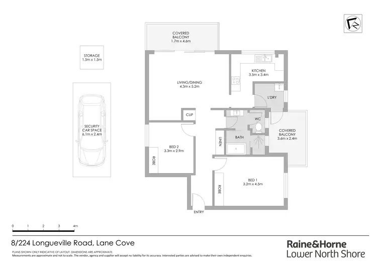 Floorplan of Homely apartment listing, 8/224-226 Longueville Road, Lane Cove NSW 2066