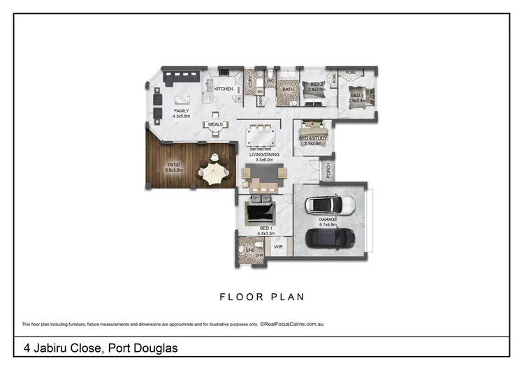 Floorplan of Homely house listing, 4 Jabiru Close, Port Douglas QLD 4877