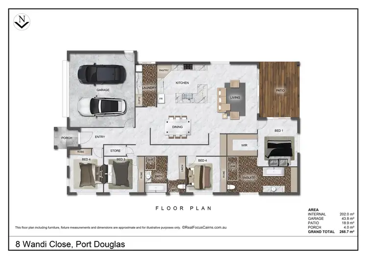 Floorplan of Homely house listing, 8 Wandi Close, Port Douglas QLD 4877